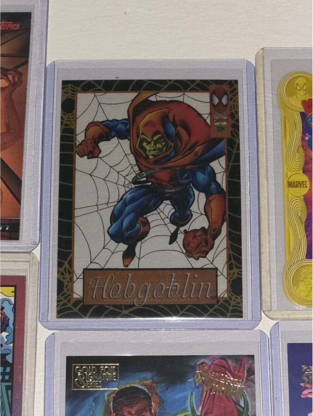 Marvel Spiderman Green Goblin Hobgoblin VTG Chase Card LOT Greatest Moments +